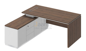 Кабинет руководителя Стол на опорной тумбе левый СИ 107л