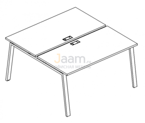 Мебель для персонала Рабочая станция на металлокаркасе TRE Б3 177 БП