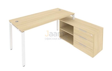 Кабинет руководителя Рабочая станция с опорной тумбой правая Б.РС-СТС-2.4 Пр