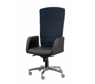 Кресло для руководителя Сигма/П комбиниров. кожа нестандарт/база алюминий