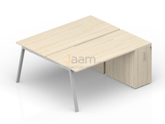 Мебель для персонала Составной стол с приставными шкафами Tower AR2TPS128T072