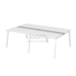 Мебель для персонала Рабочая станция на металлокаркасе ПК-ТНП-СР280Х160Н4/МКА/БЭ/КК