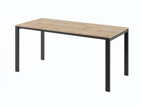 Стол на металлокаркасе одинарный Саньяна N-33 1650x750x750 (Дуб ВотанЧерный)