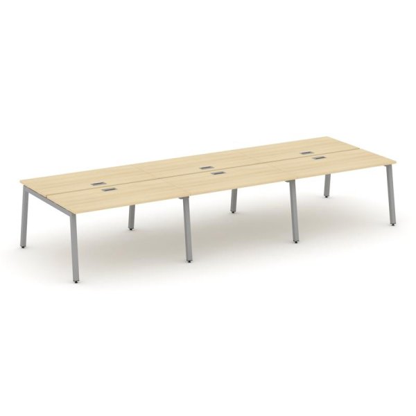 Рабочая станция 2-х сторонняя SN-5A.DRS-064 (4740х1232х750) (Акация Лорка/Металл Серый)