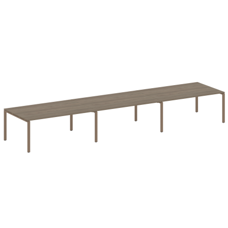 Переговорный стол 3 столешницы Metal System Style БП.ПРГ-3.5 5400x1235x750