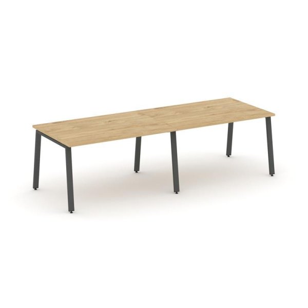 Стол переговорный SN-6A.SPRG-012.3 (2360х980х750) (Тиквуд Светлый/Металл Антрацит)