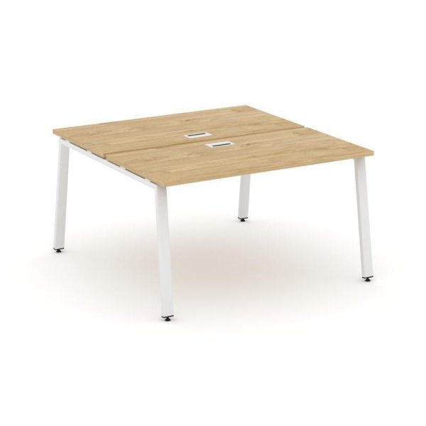 Рабочая станция 2-х сторонняя SN-6A.DRS-011 (980х1432х750) (Тиквуд Светлый/Металл Белый)