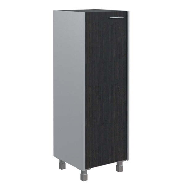 Шкаф колонка со стеклянной дверью Offix-new OMC 45.2 456x450x1329 (Легно темный/металлик)