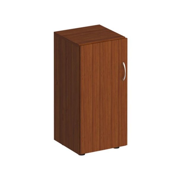 Шкаф для документов низкий узкий закрытый Комфорт МП2 К 508 400x380x840 (Французский орех)