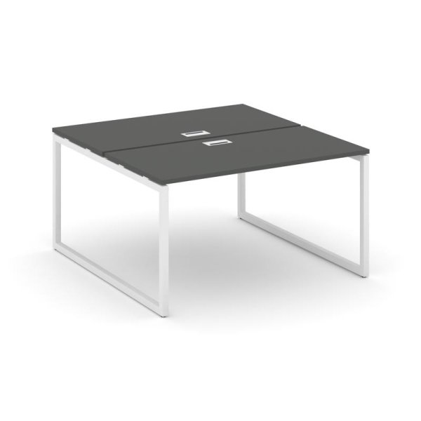 Рабочая станция 2-х сторонняя SN-4O.DRS-021 (980х1632х750) (Антрацит/Металл Белый)