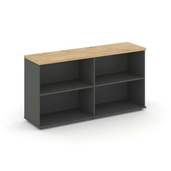Тумба опорная/приставная SN.TOP-121 (1232х400х750) (Антрацит/Тиквуд Светлый)