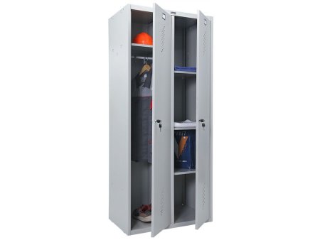 Шкаф для раздевалок ПРАКТИК Стандарт LS-21-80U (Серый)