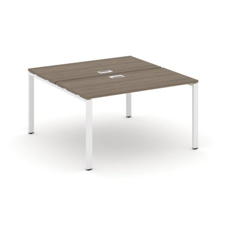 Рабочая станция 2-х сторонняя SN-6P.DRS-013 (1380х1432х750) (Вяз Благородный/Металл Белый)