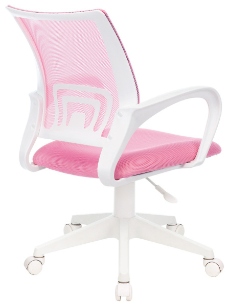 Кресло CH-W695NLT розовый TW-06A TW-13A сетка/ткань крестов. пластик пластик белый