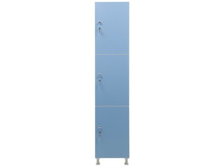 Шкаф для раздевалок WL 13-40 голубой/белый (Голубой | Белый)