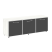 Тумба модульная черные дверки LT-TS 3.5 1650x450x580