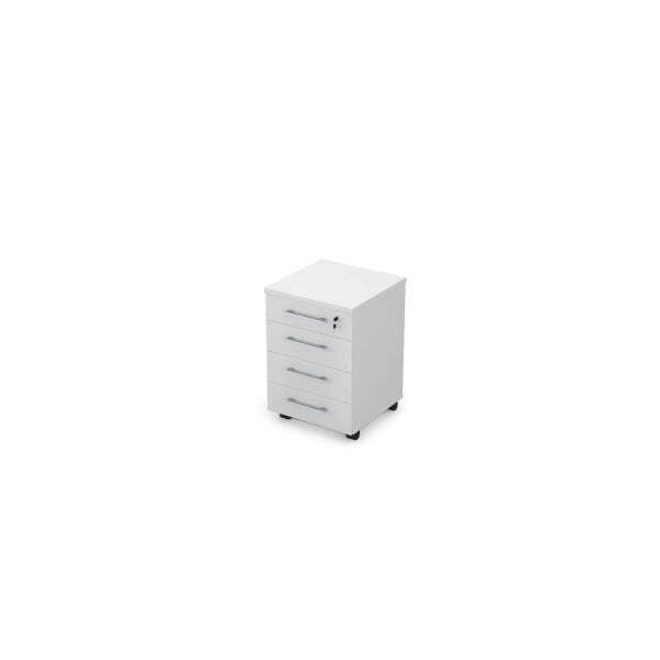 Тумба подкатная Gloss line 9НТ.005 450x450x650 (Белый премиум)