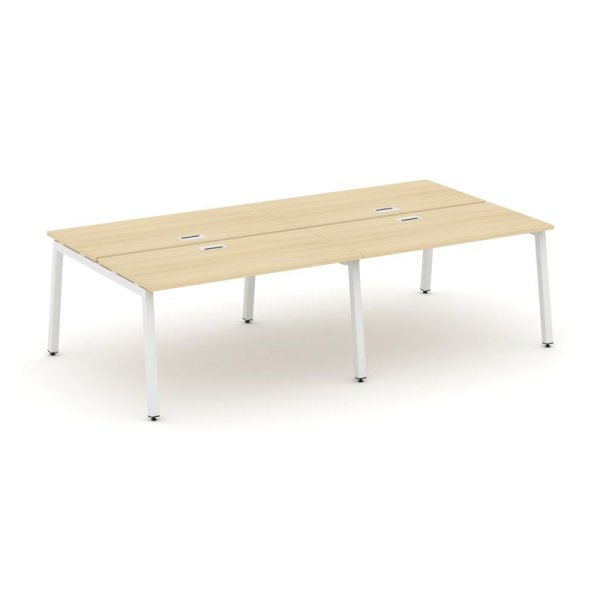 Рабочая станция 2-х сторонняя SN-5A.DRS-052 (2360х1632х750) (Акация Лорка/Металл Белый)