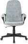 Кресло руководителя CH 002 Fabric серо-голубой Light-28 крестов. пластик