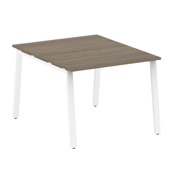 Стол для переговоров (1 столешница) на А-образном м/к Metal System Style БА.ПРГ-1.1 1000x1235x750 (Вяз/Белый металл)