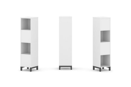 Набор стеллажа 2-х сторонний, 4 яруса SN.NSD-411 (387х400х1615)